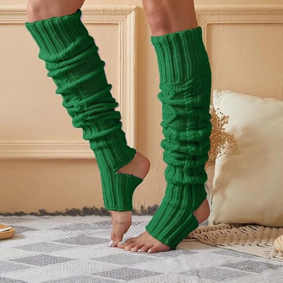 Women's Extra Long Stirrup Leg Warmers - Picture 4 of 5